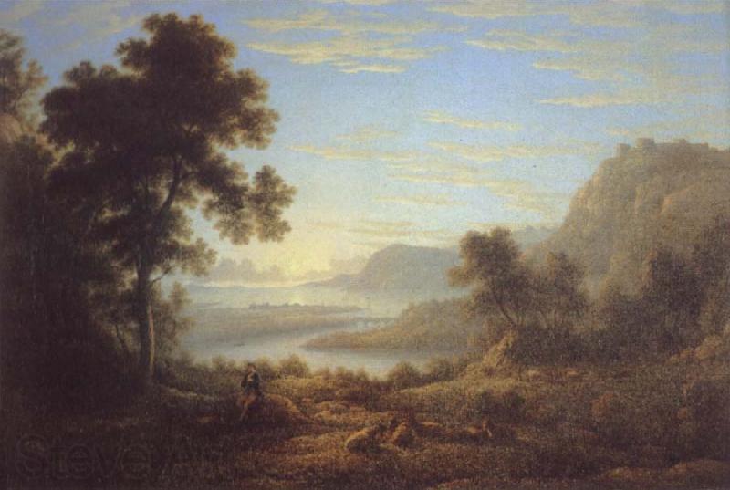 John glover Landscape with piping shepherd Spain oil painting art